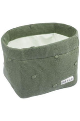 Meyco Nursery Basket Mini Knots - Forest Green - Medium - Mari Kali Stores Cyprus